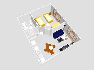 Апартаменты Aparts Loft Bed&Breakfast Лодзь Апартаменты с 1 спальней (для 3 взрослых) - Мансарда-13